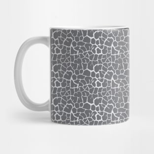 Elephant Print Skin Pattern Light Gray Mug